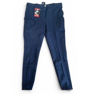 Horze Dark Navy Knee Grip Breeches US 34 NWT Riding Pants